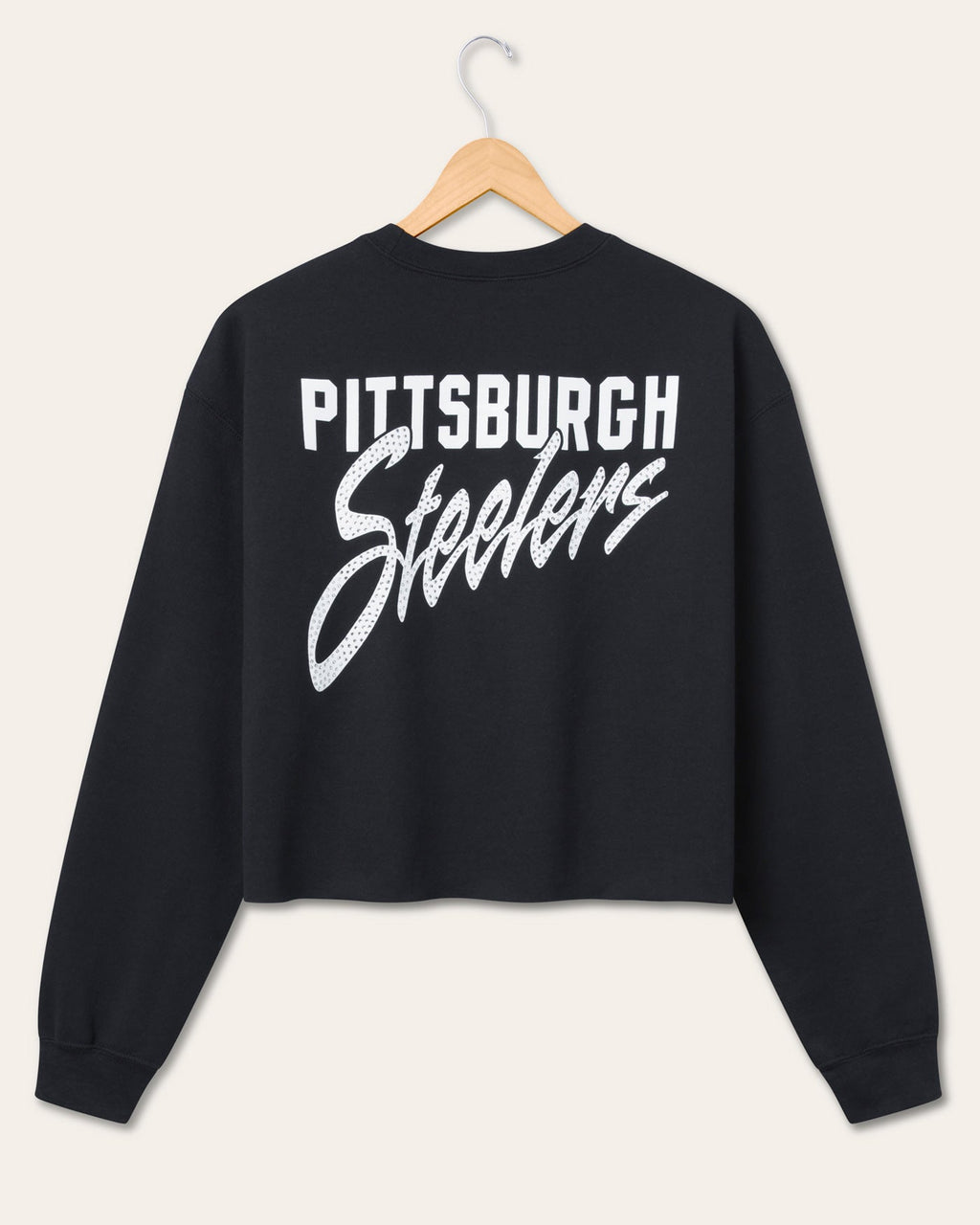 Women's Pittsburgh Steelers Bling Flea Market Crop Fleece product image 5