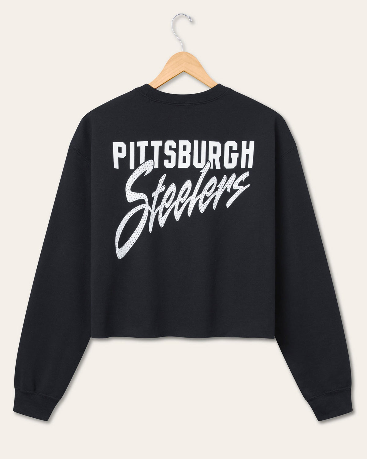 Women's Pittsburgh Steelers Bling Flea Market Crop Fleece product image 5
