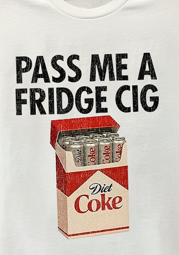 Pass Me A Fridge Cig Vintage White T-Shirt product image 2
