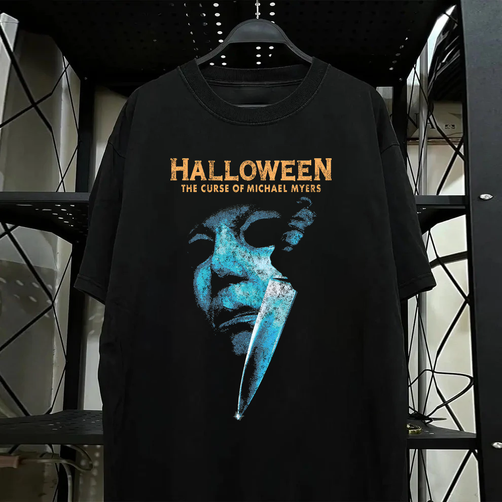 Halloween The Curse Of Michael Myers Vintage Black T-Shirt product image 1