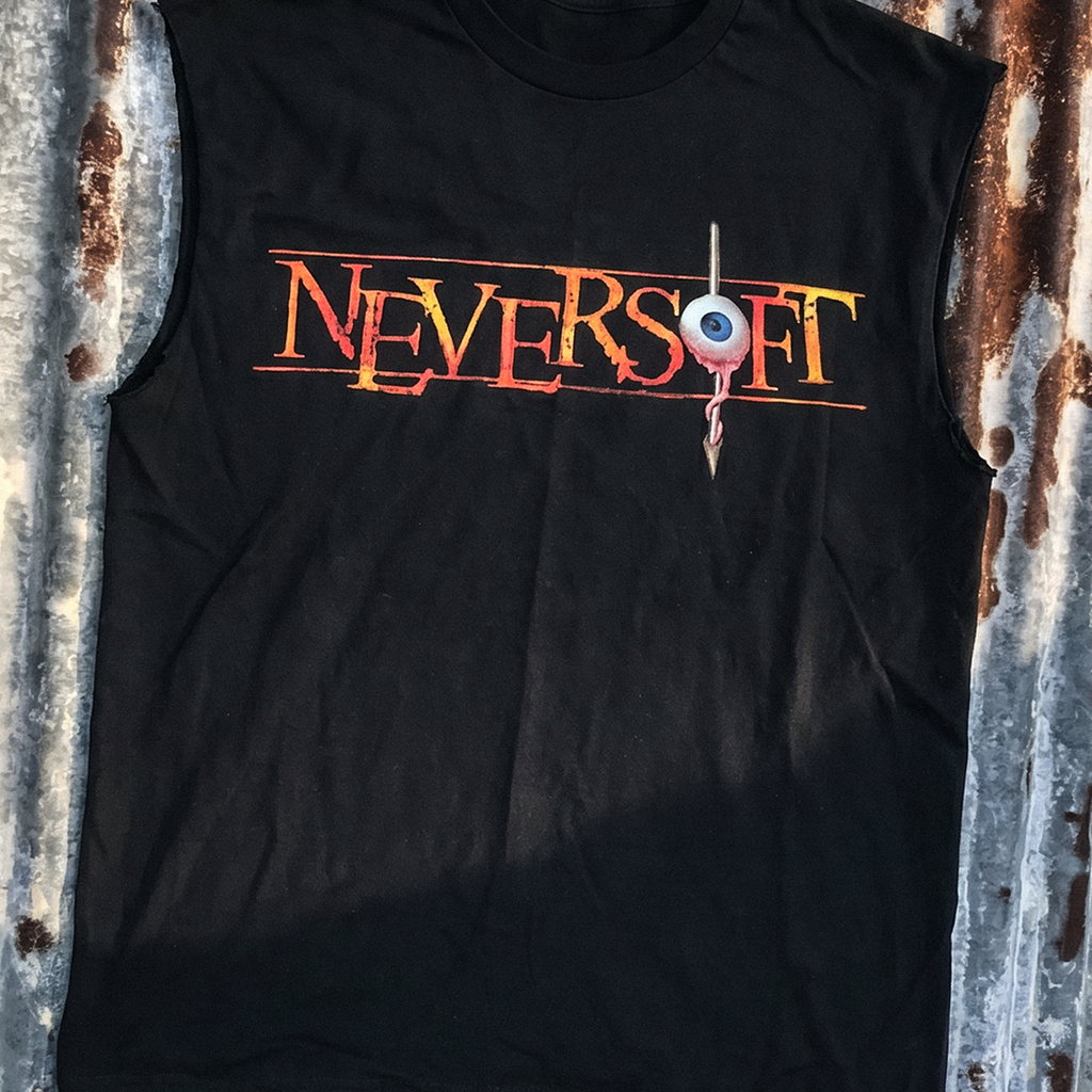 2000S 'Neversoft' Black Promo Cut-Off T-Shirt product image 2