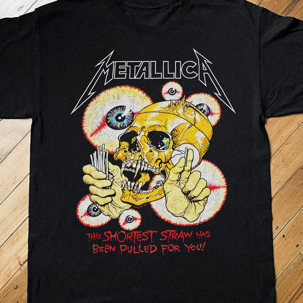 Metallica 1988 - The Shortest Straw Black T-Shirt product image 2