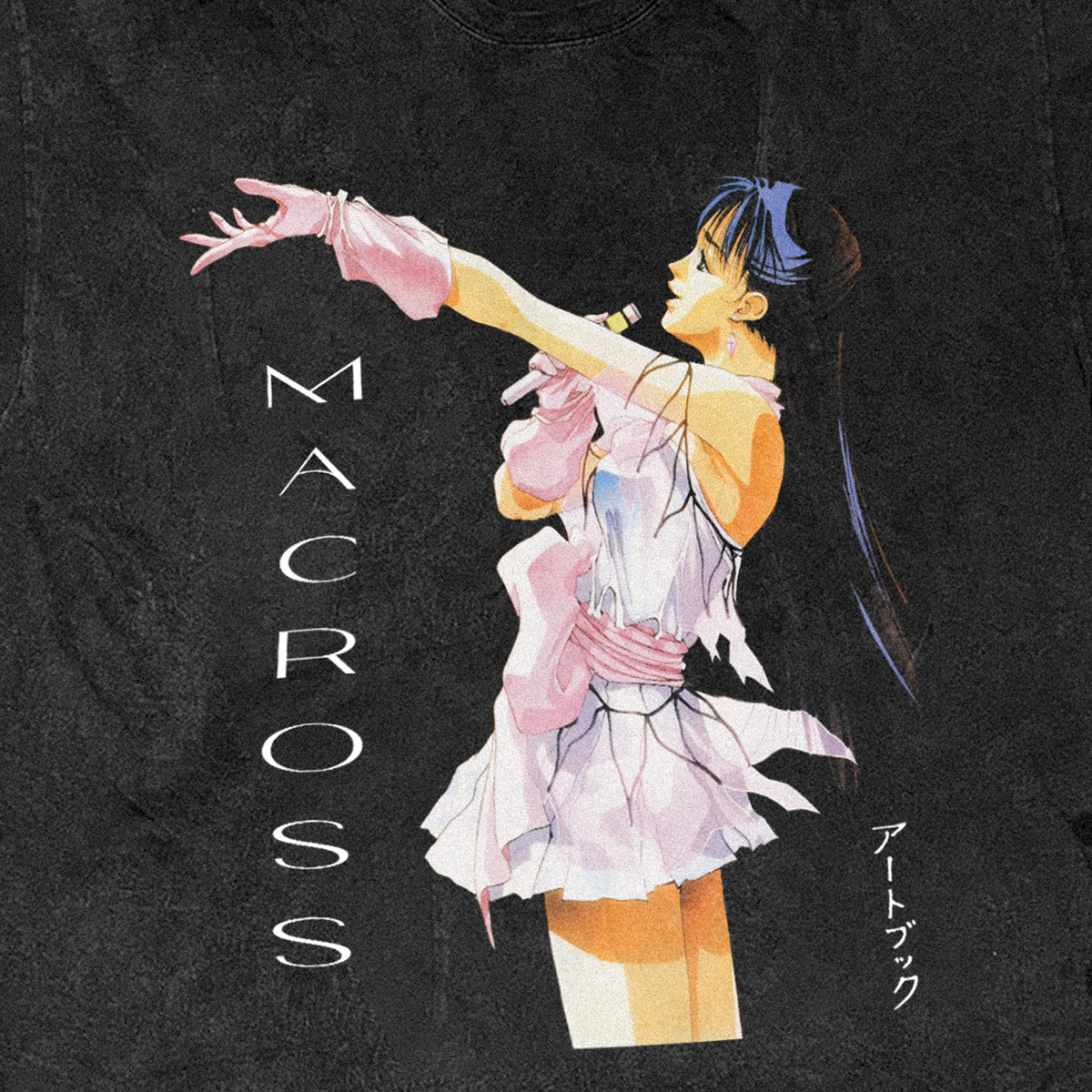 Macross 'Lynn Idol' Vintage Black Tee product image 2