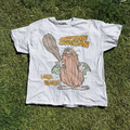 Captain Caveman 'Unga Bunga' Vintage Washed White Tee product image 1