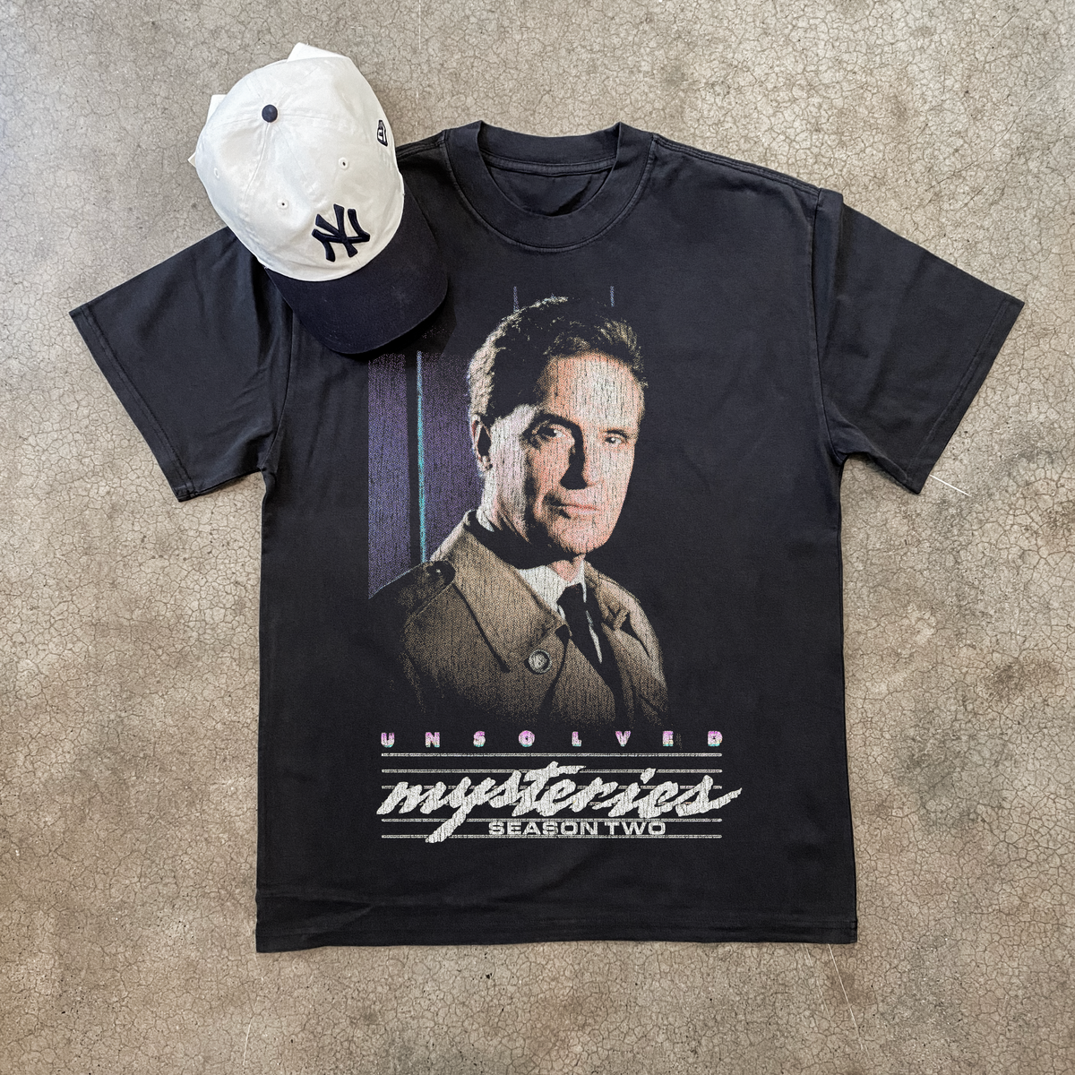 89 Unsolved Mysteries Season 2 Promo Black T-Shirt product image 1
