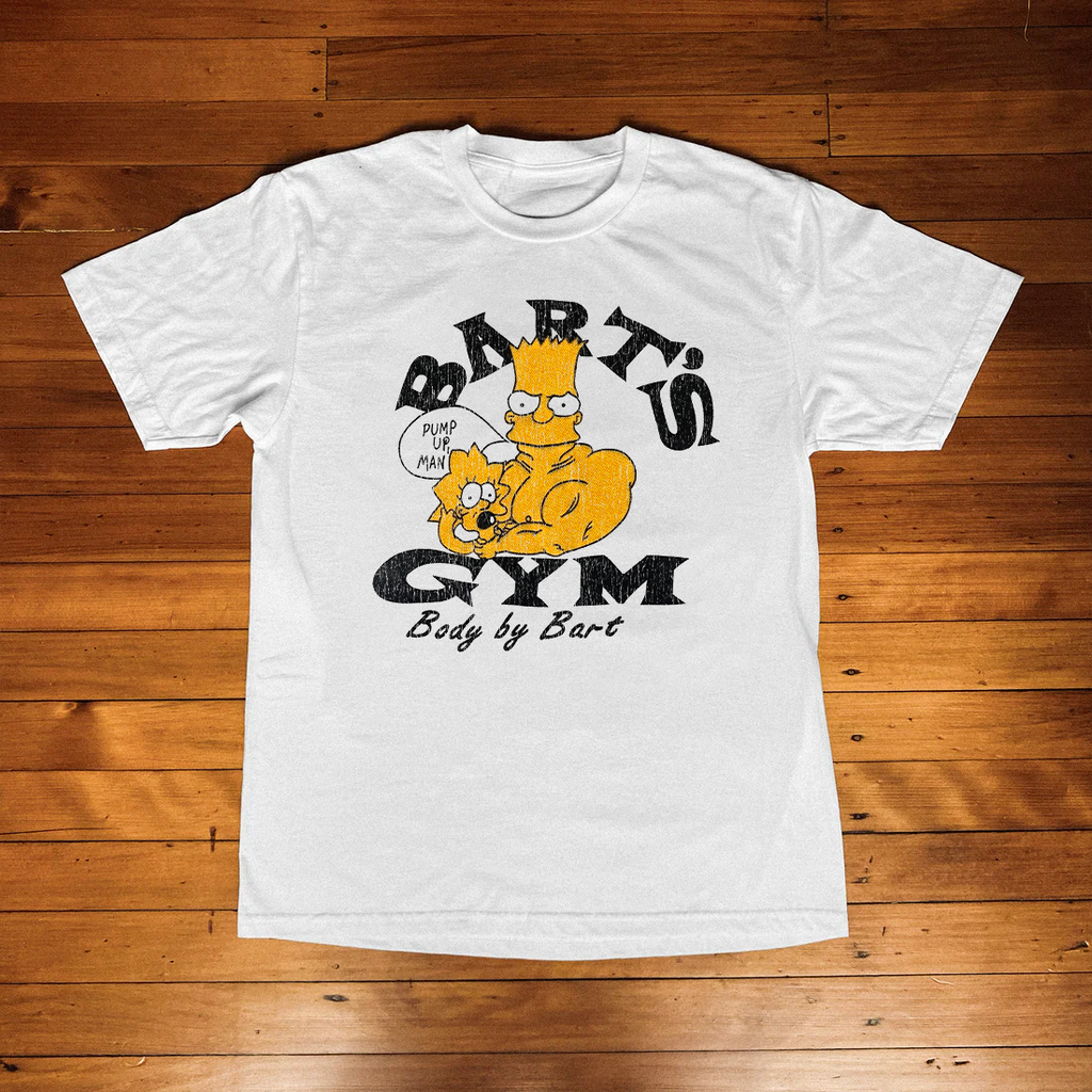 Classic Bart's Gym Boot White Tee product image 1