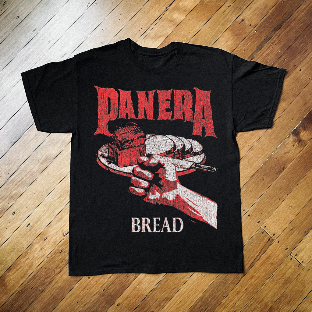 Panera Bread Pantera Parody Black T-Shirt product image 1