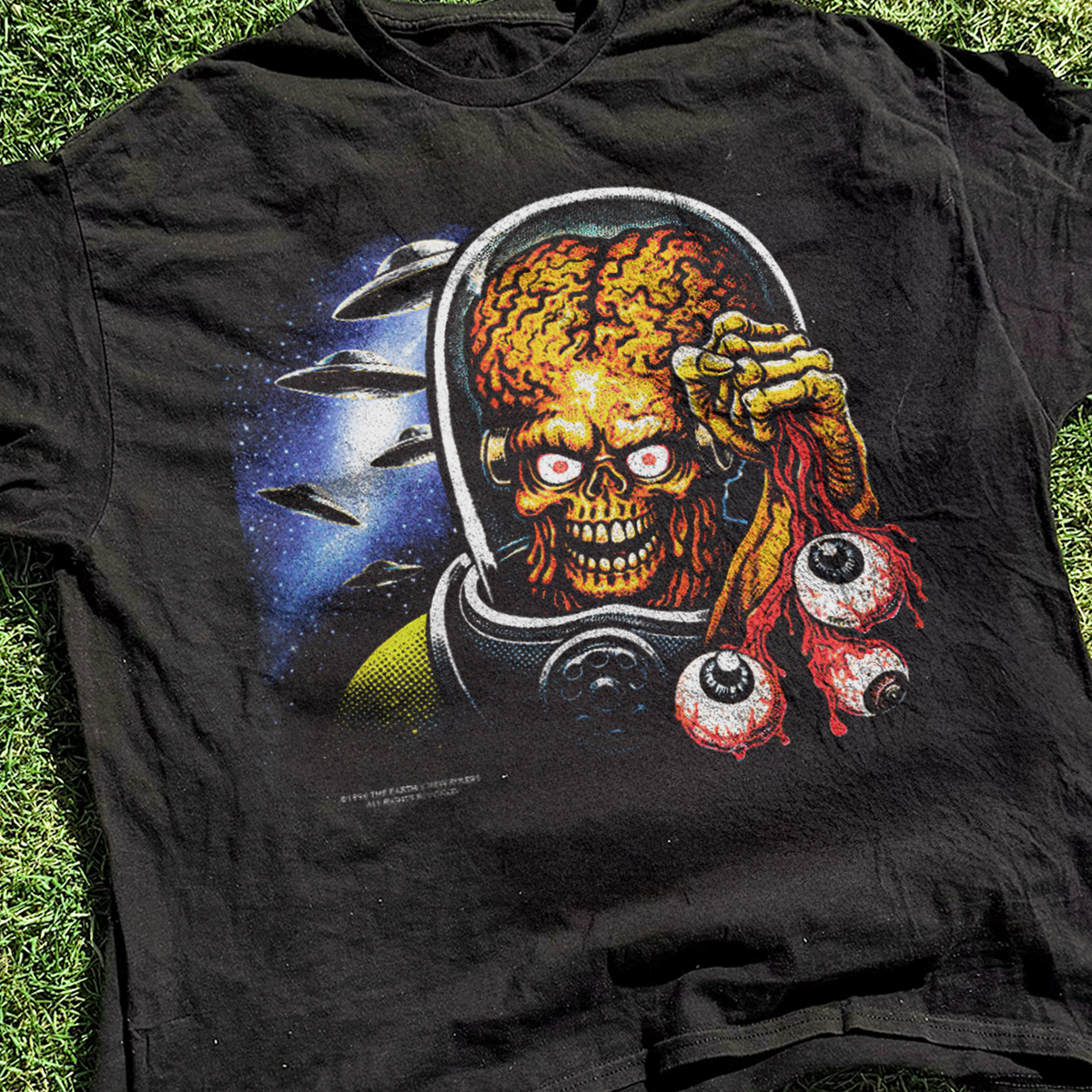 1996 Mars Attacks 'Eyeballs' Vintage Washed Promo Tee product image 2