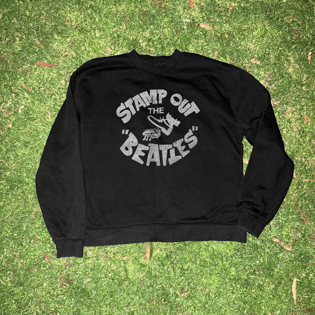60s 'Stamp Out the Beatles' Black Crewneck Vintage Print product image 2