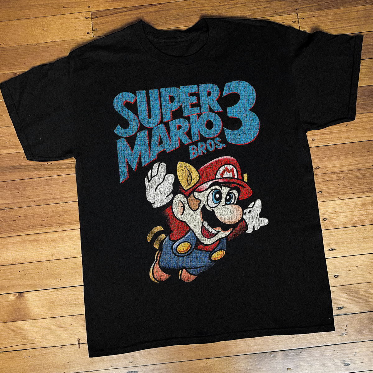 88 Super Mario Bros. 3 Nes Black T-Shirt product image 1