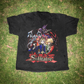 Yu-Gi-Oh! Parody 'Solitaire' Vintage Washed Black Tee product image 1