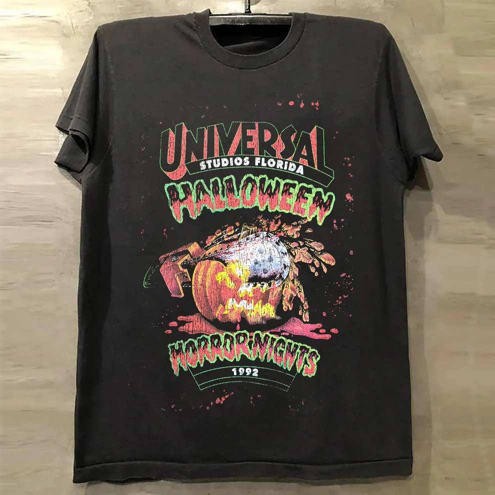 92 Halloween Horror Nights Vintage Black T-Shirt product image 1