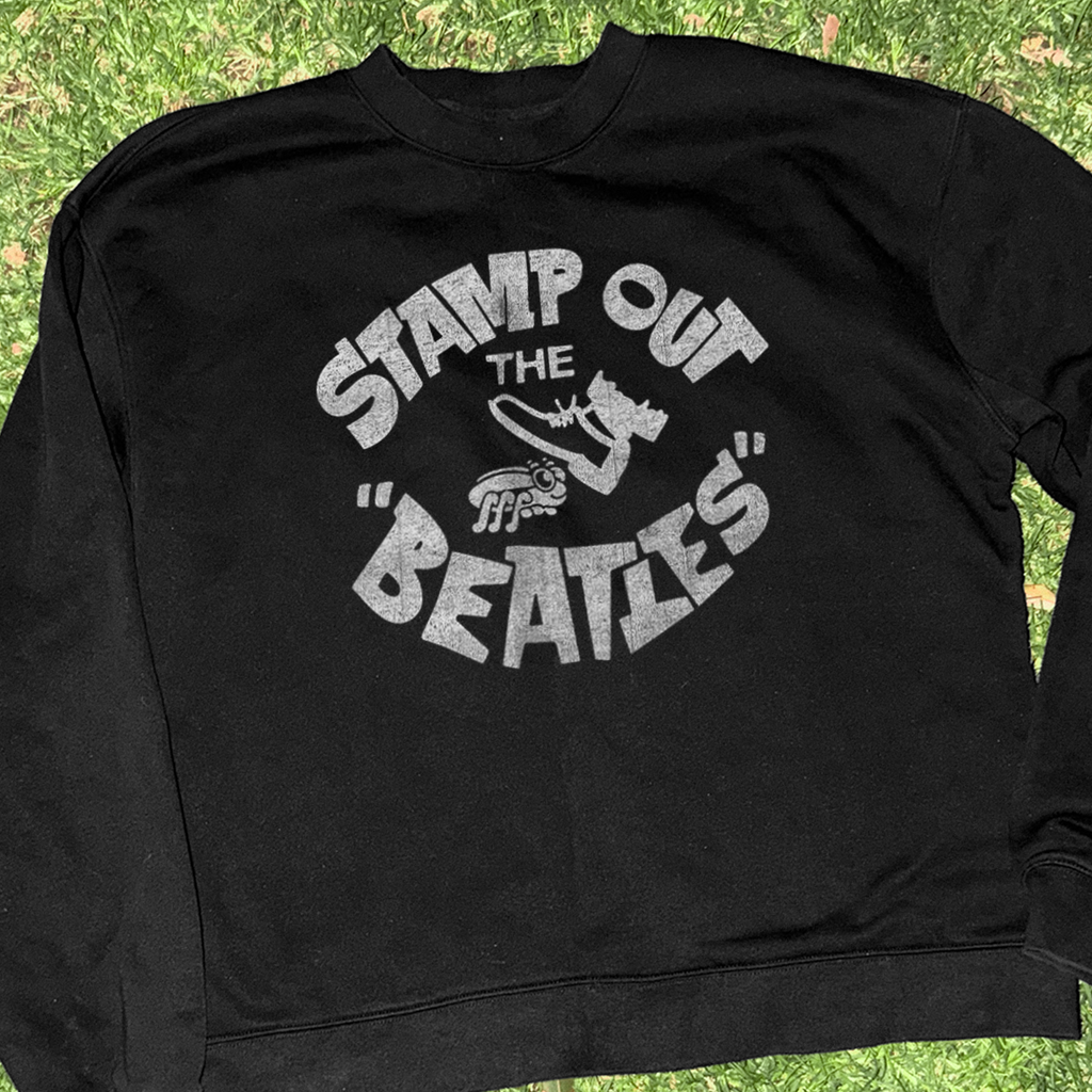 60s 'Stamp Out the Beatles' Black Crewneck Vintage Print product image 3