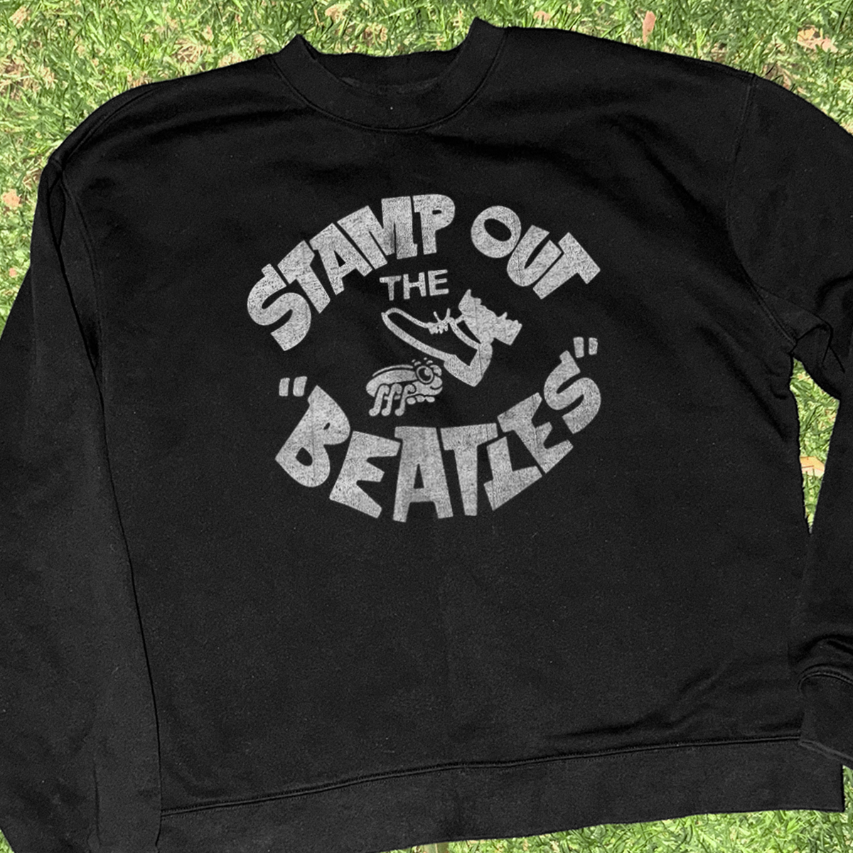 60s 'Stamp Out the Beatles' Black Crewneck Vintage Print product image 3
