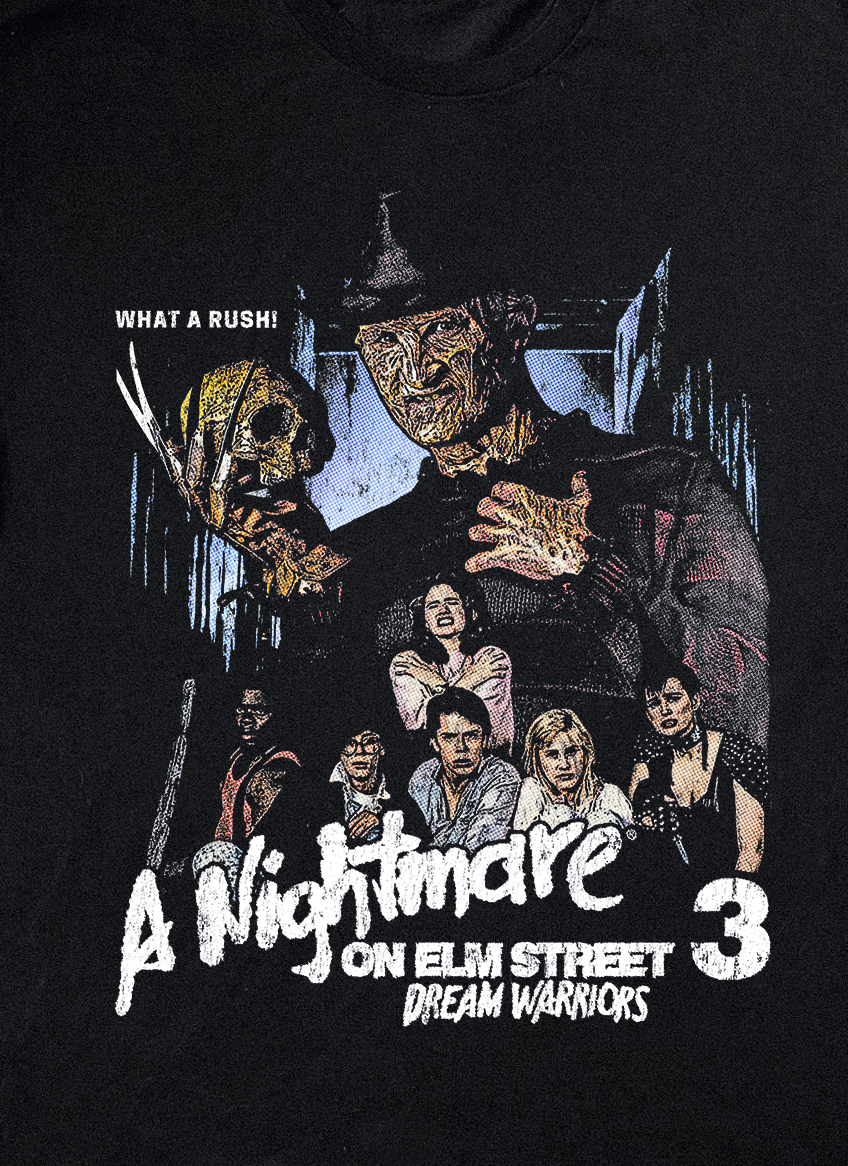 A Nightmare On Elm Street 3 Dreams Warriors Black T-Shirt product image 2