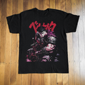 Bezerk Anime Vintage Black T-Shirt product image 1