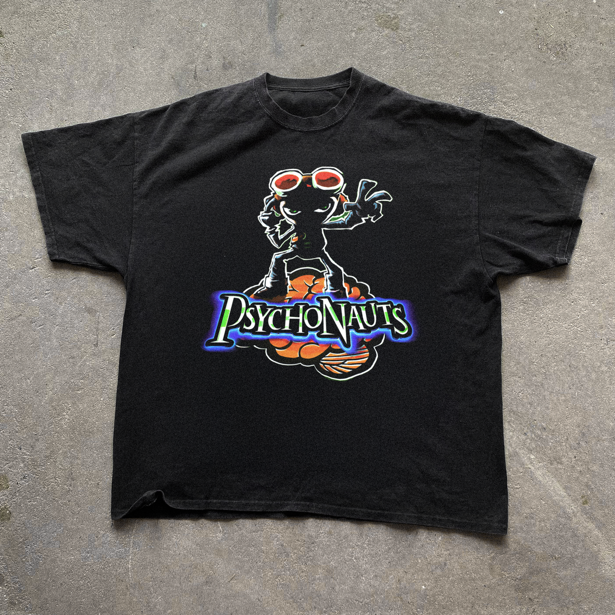 Psychonauts' (2005) Washed Black T-Shirt product image 1