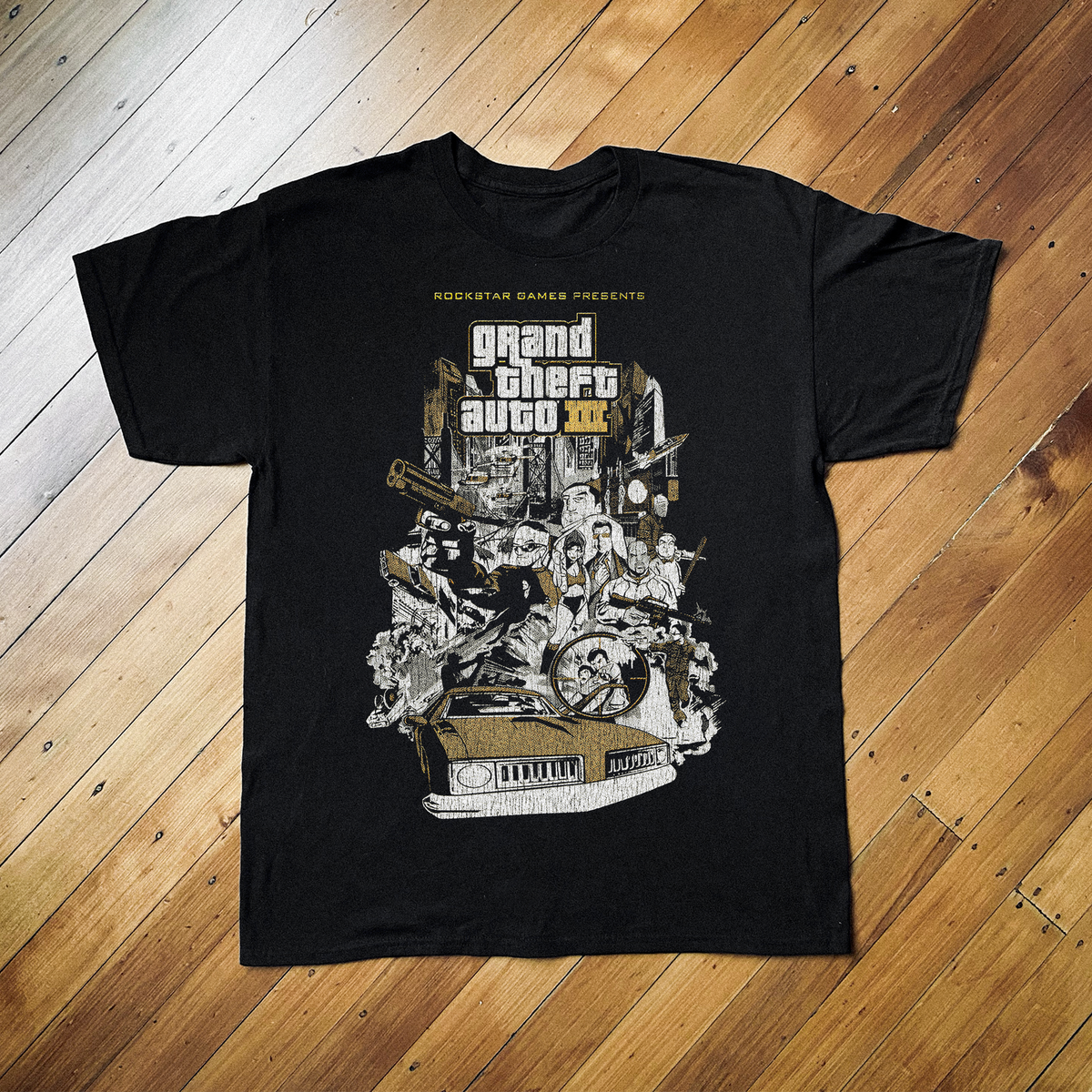 Vintage Gta 3 Black T-Shirt product image 1
