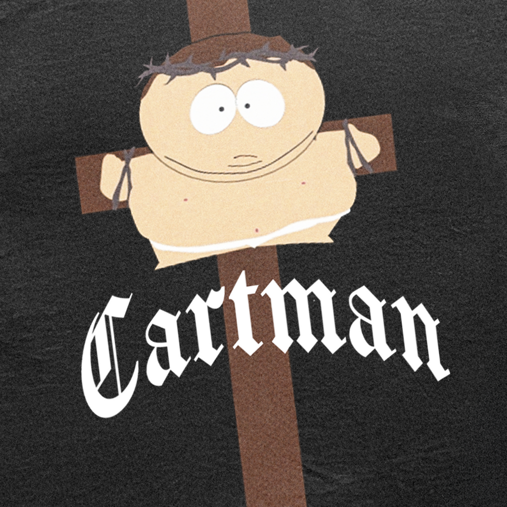 Cartman Jesus' Washed Black T-Shirt product image 2