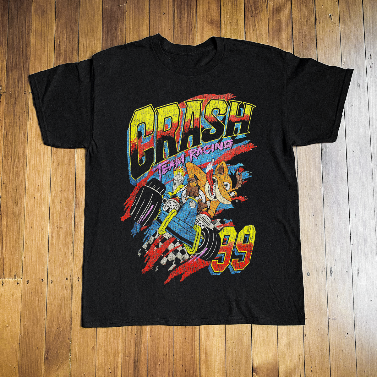 1999 Crash Team Racing Black T-Shirt product image 1