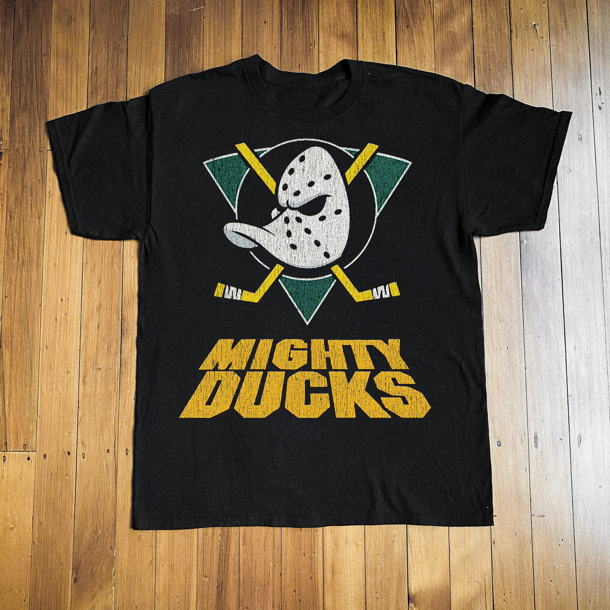 92 Mighty Ducks Black Logo T-Shirt product image 1