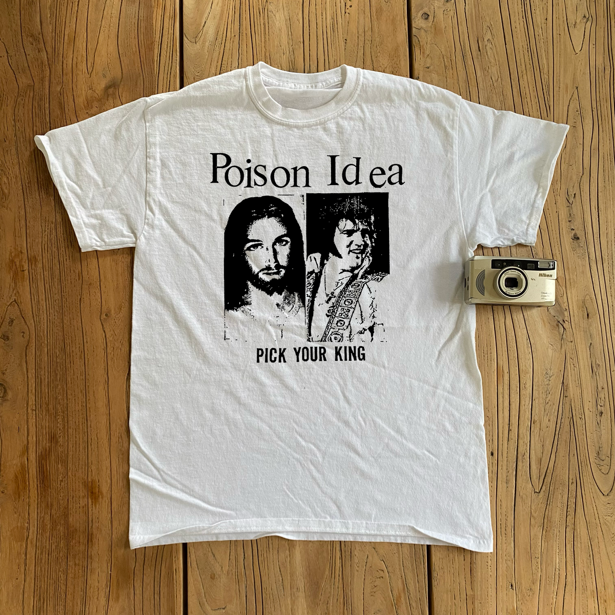 Poison Idea Pick Your King White T-Shirt product image 1