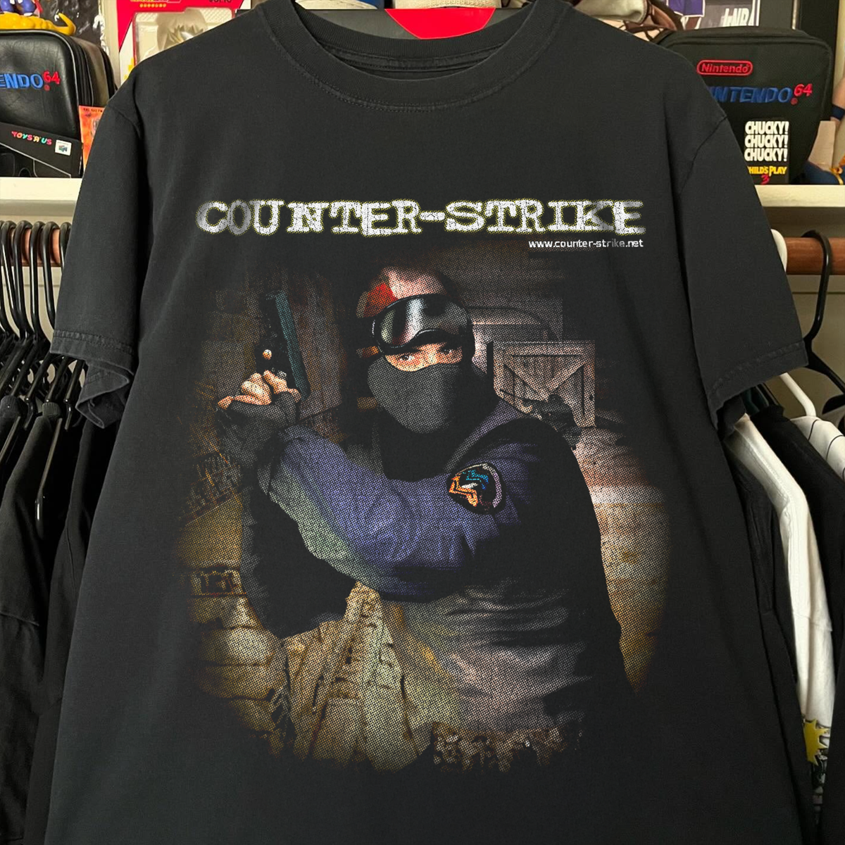 1999 Counterstrike 1.6 Promo Black Vintage Washed T-Shirt product image 1