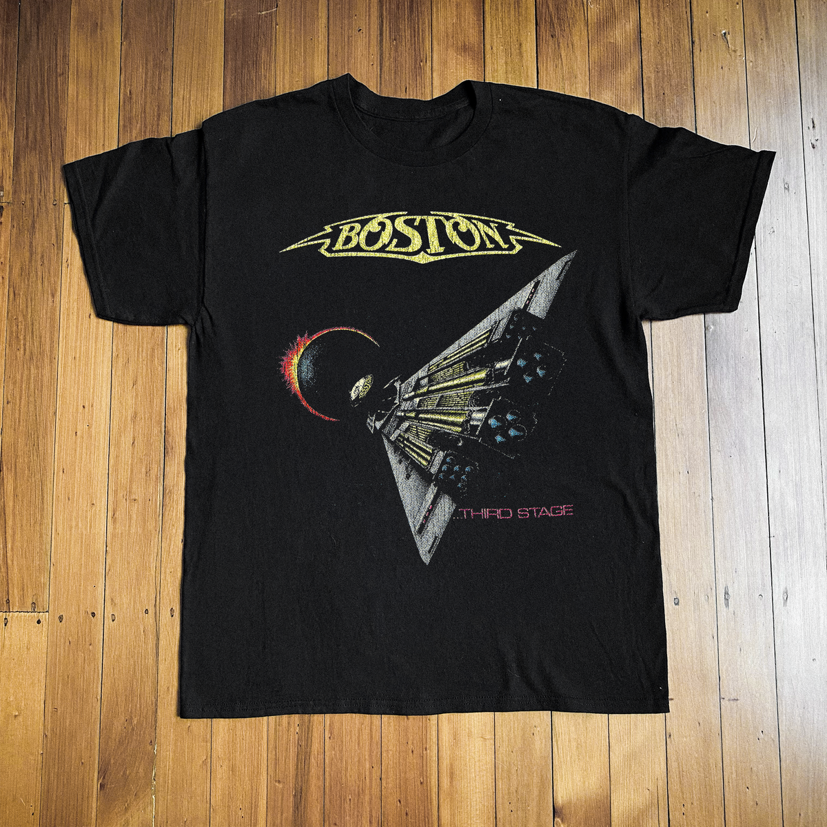1987 Boston Third Stage Black Tour T-Shirt product image 1