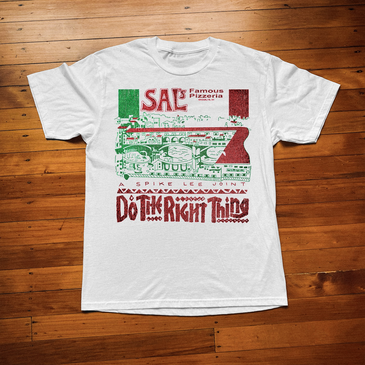 89 Sal'S Pizzeria Do The Right Thing White T-Shirt product image 1