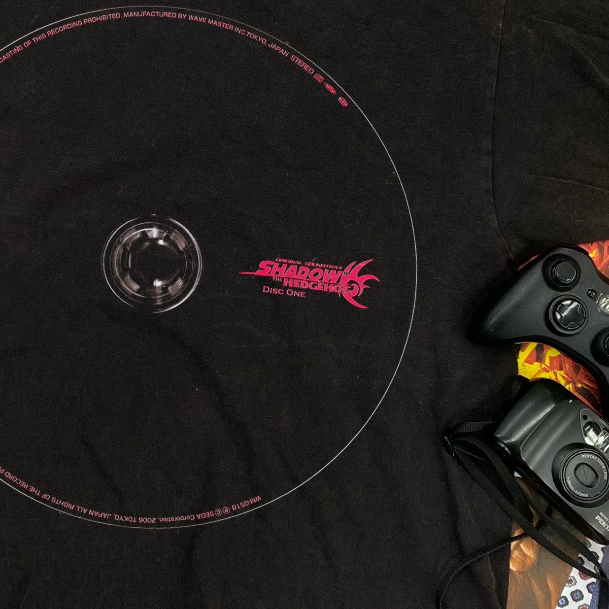 Shadow The Hedgehog' (2005) Soundtrack Washed Black T-Shirt product image 3