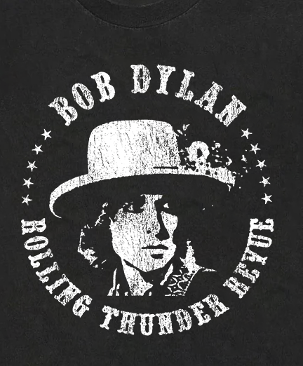 Bob Dylan Rolling Thunder Revue Vintage Black T-Shirt product image 2