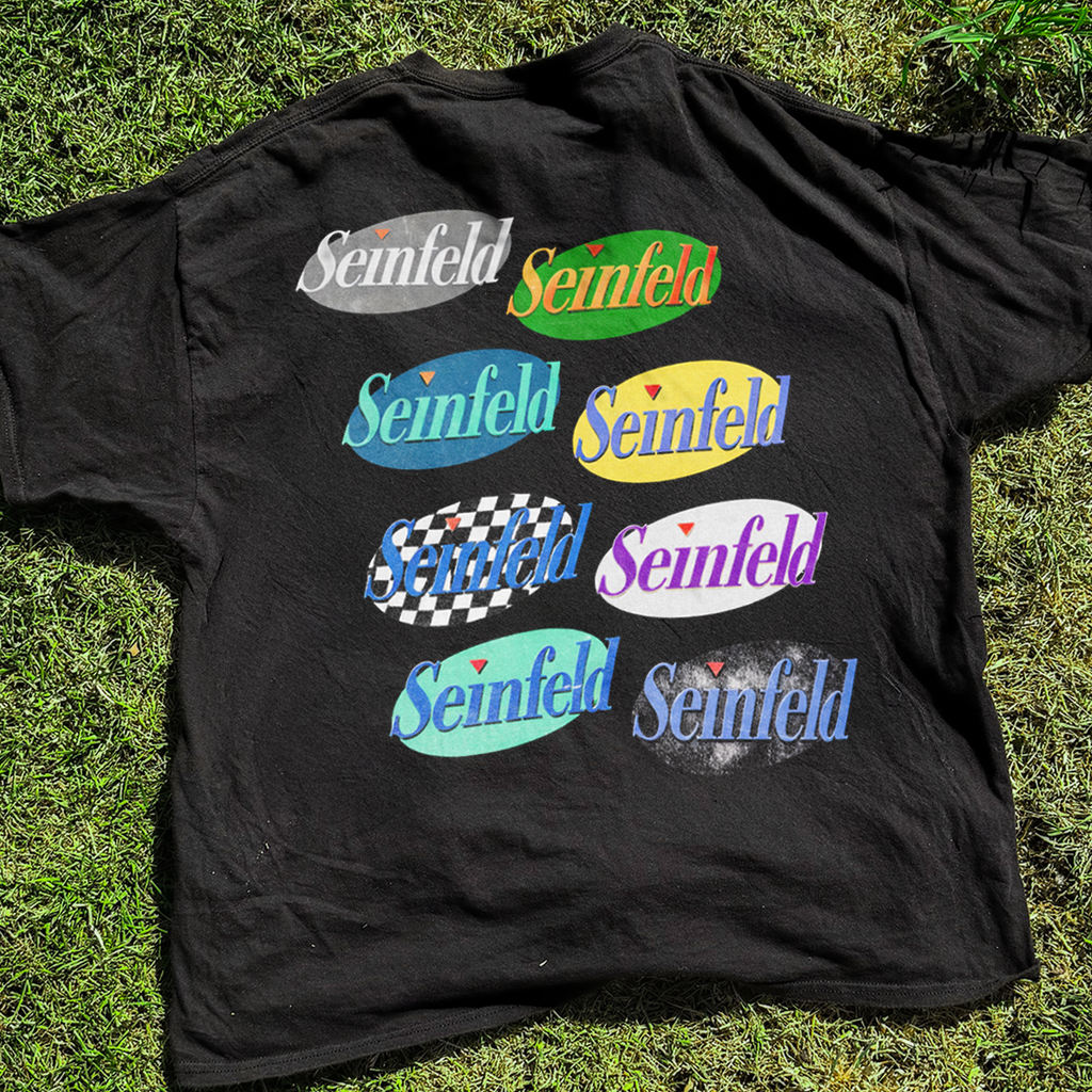 90s Seinfeld 'Logos' Washed Black Vintage Tee product image 2