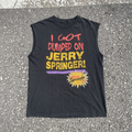 90'S I Got Dumped On Jerry Springer Washed Black Cut-Off product image 1