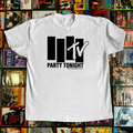 MTV Party Tonight Black Flag Parody White Tee product image 1