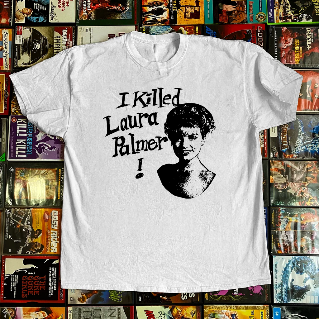 Twin Peaks I Killed Laura Palmer White Tee product image 1