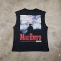 Country 'Herd' Heavy Faded Black Cut-Off Tee product image 1