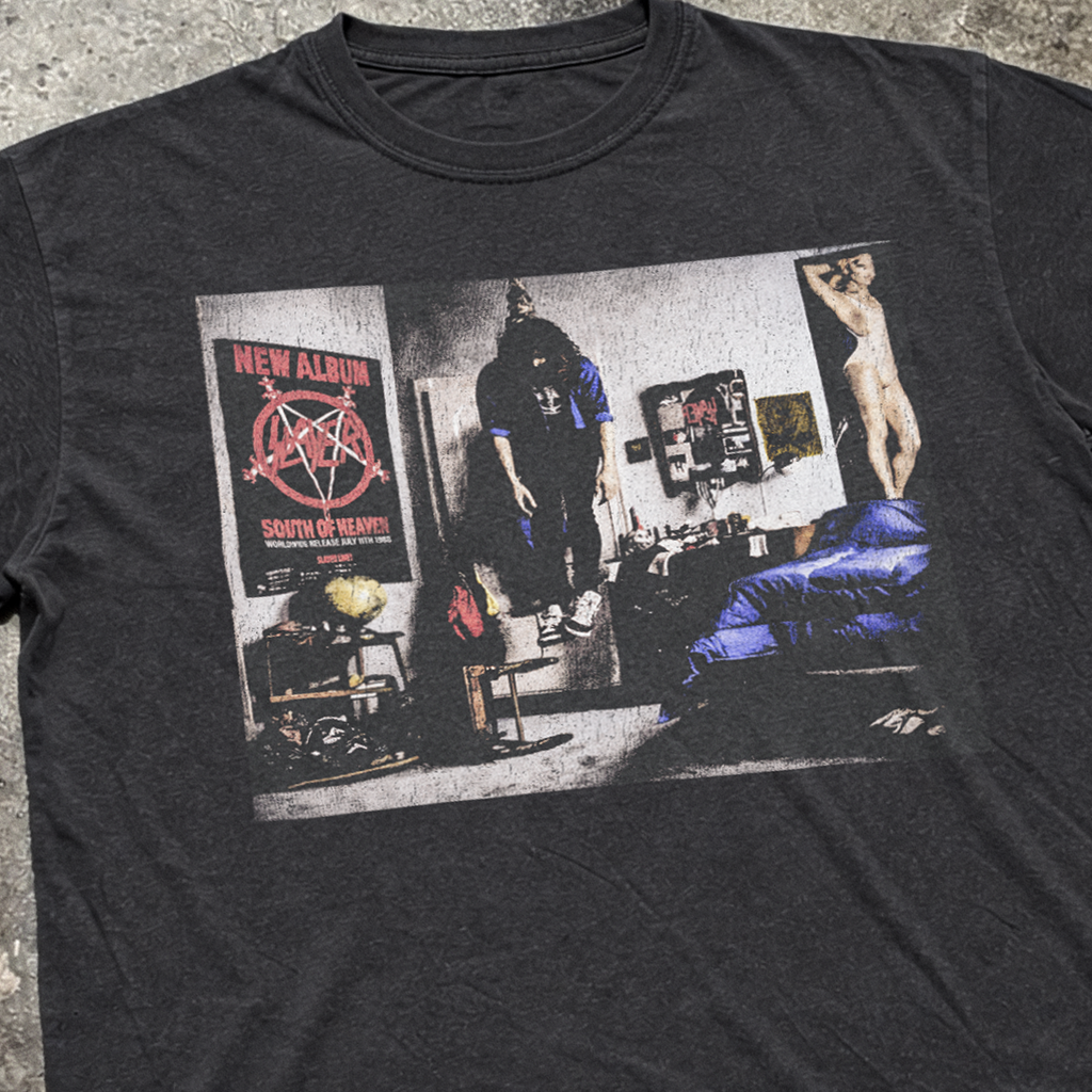 Insane Slayer 'Mandatory Suicide' 1988 Promo Vintage Washed product image 2