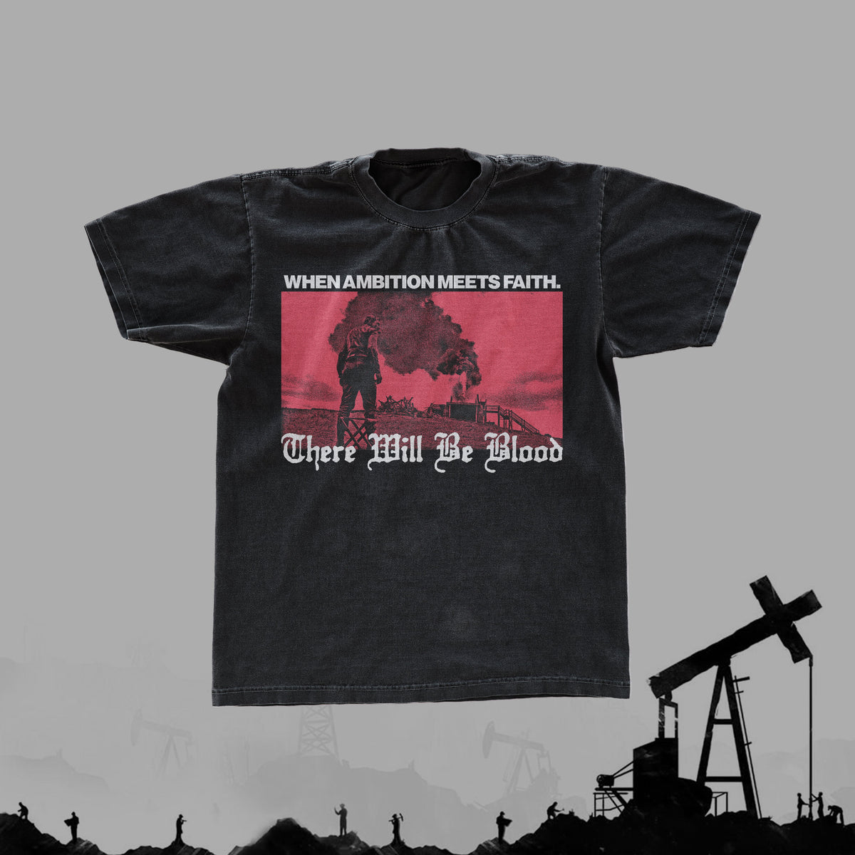 Vintage There W1Ll Be Bl00D Black T-Shirt product image 1