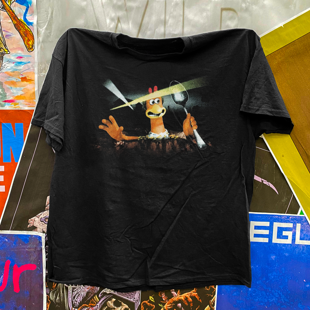 2000 Promo 'Chicken Run' Tunnel Black T-Shirt product image 1