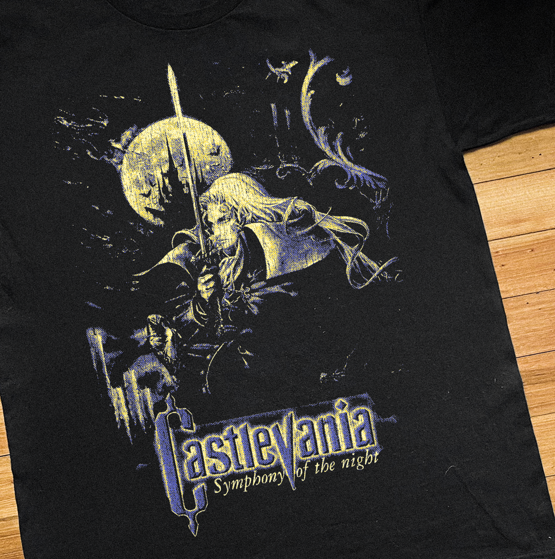Castlevana Symphony Of The Night Vintage Black T-Shirt product image 2