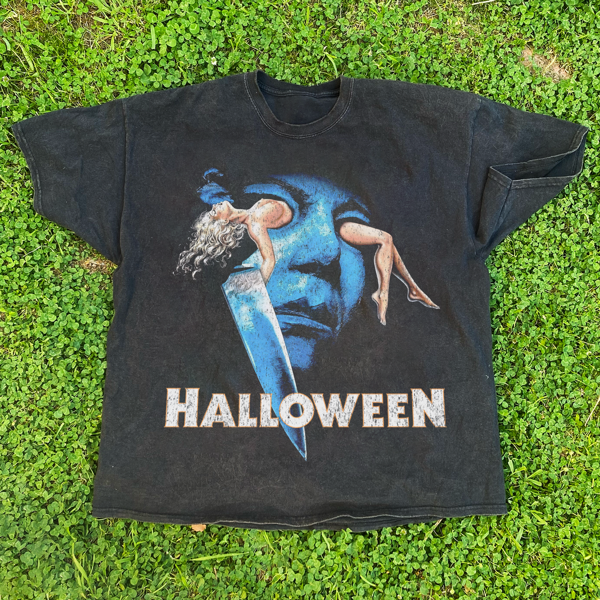 1981 'Halloween' Distressed Black T-Shirt product image 1