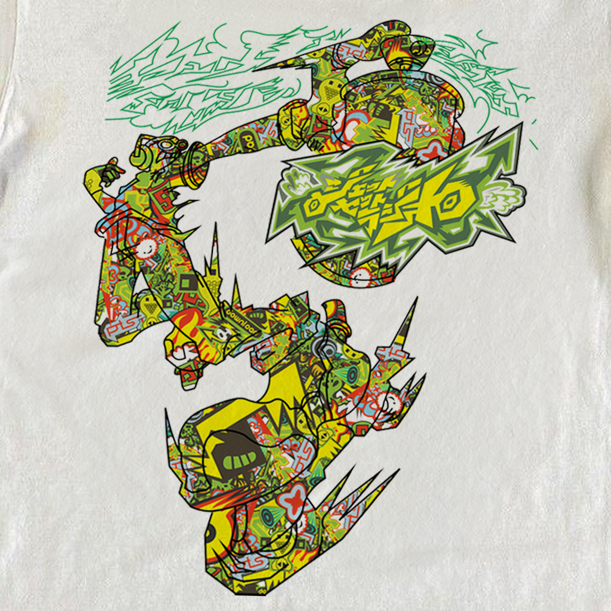 Japanese 2000 'Jet Set Radio' Game Promo White T-Shirt product image 2