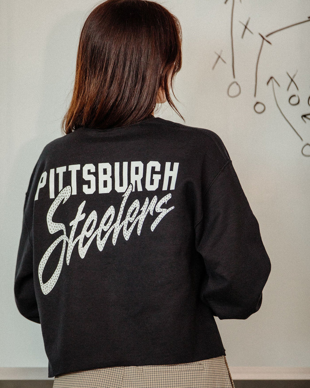 Women's Pittsburgh Steelers Bling Flea Market Crop Fleece product image 2