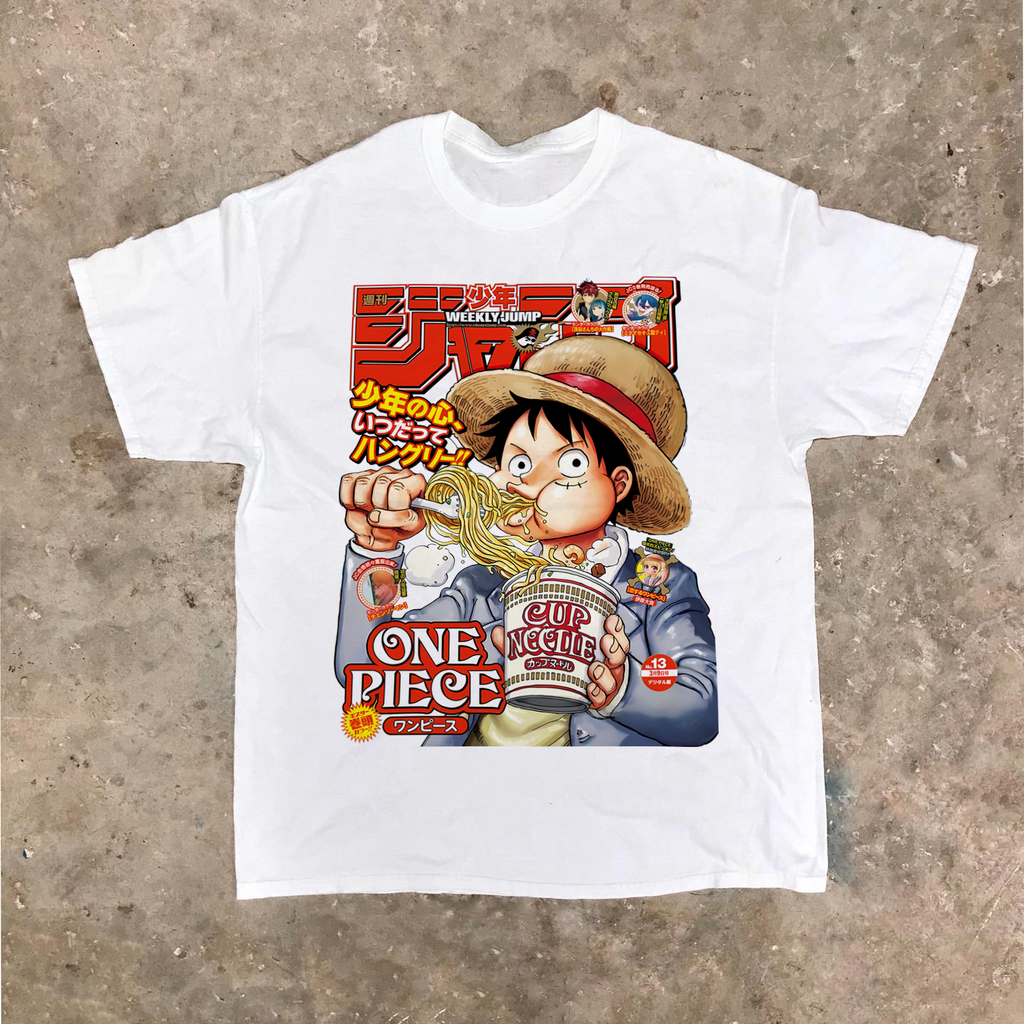 Weekly Jump 'Mugiwara Noodles' Cover White T-Shirt product image 1