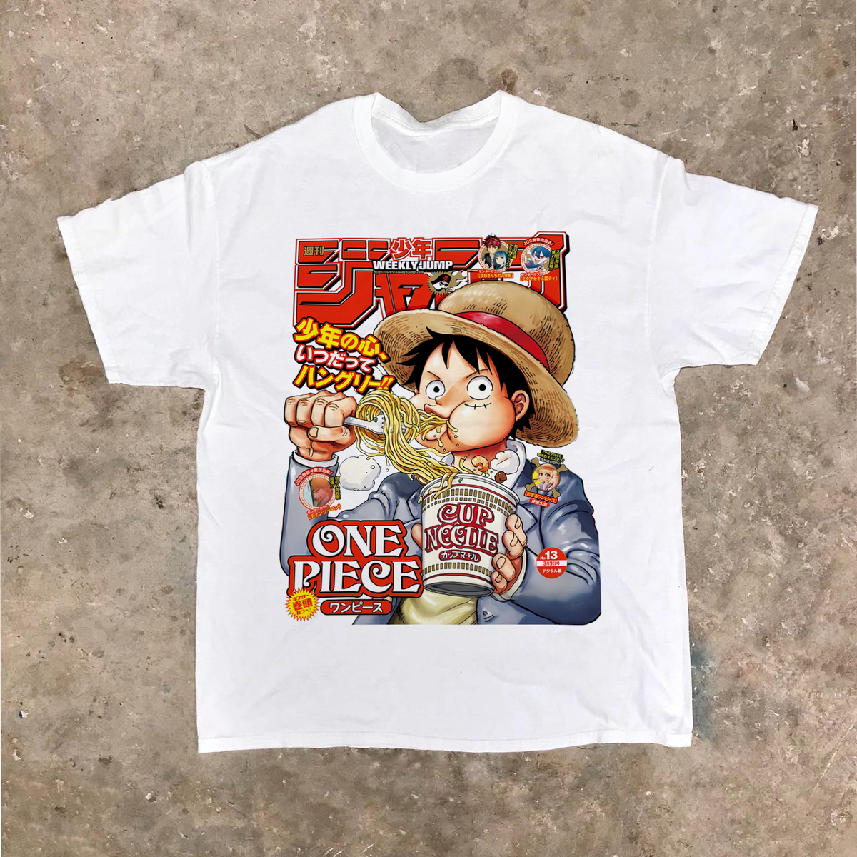 Weekly Jump 'Mugiwara Noodles' Cover White T-Shirt product image 1