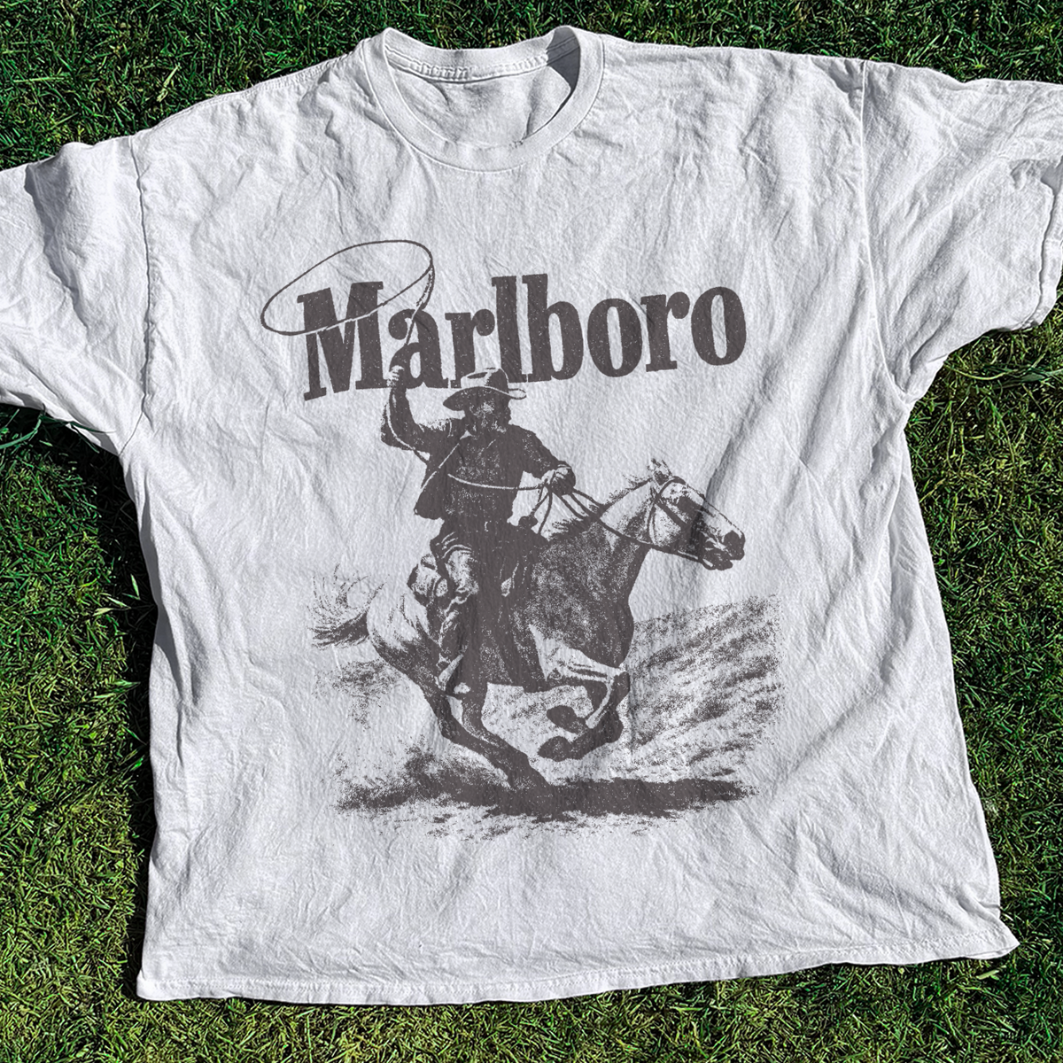 'Rugged' Vintage White T-shirt product image 1