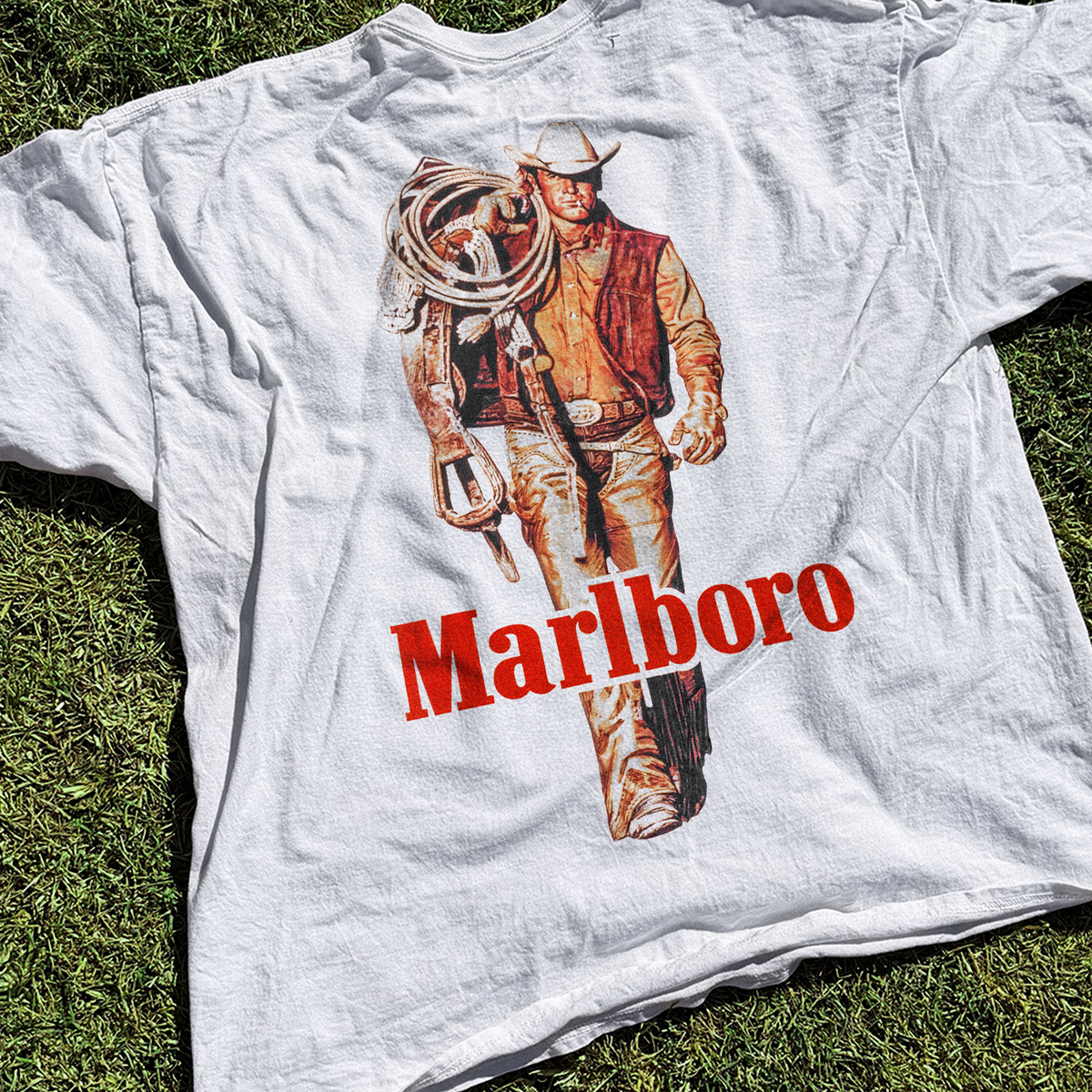 'Cattle Rustler' Vintage White T-shirt product image 1