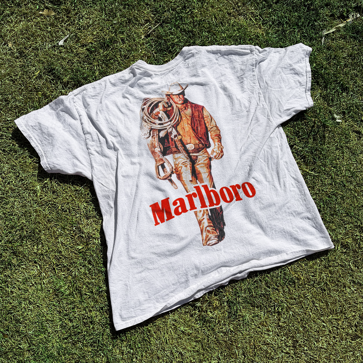 'Cattle Rustler' Vintage White T-shirt product image 2