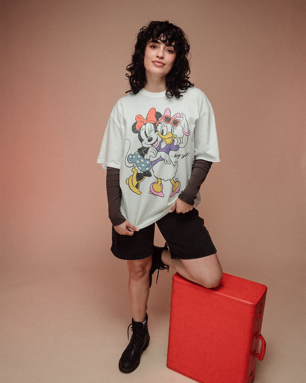 Women's Minnie and Daisy Hey Girl Oversized Tee product image 2