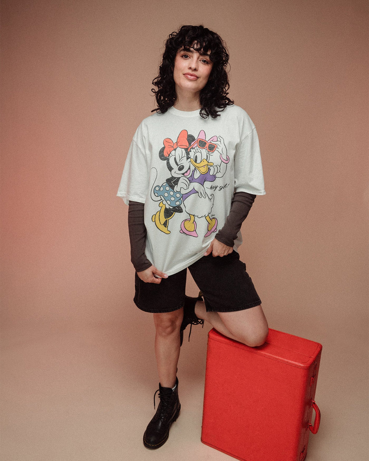 Women's Minnie and Daisy Hey Girl Oversized Tee product image 2